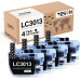 Brother LC3013 LC3011 Compatible Black Ink Cartridge 4 Packs